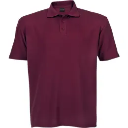 Mens 175g Barron Pique Maroon